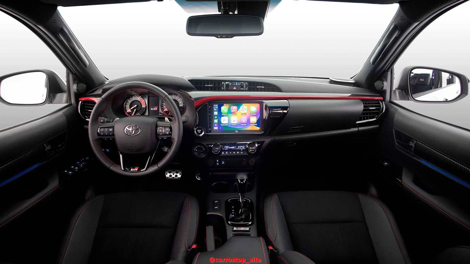 interior-toyota-hilux-2024 Nova Toyota Hilux 2024 - Confira o Preço, Ficha Técnica e Fotos