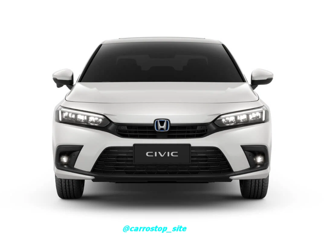 frente-honda-civic-hibrido Honda Civic Híbrido 2024 - Eficiência é palavra para o novo Civic