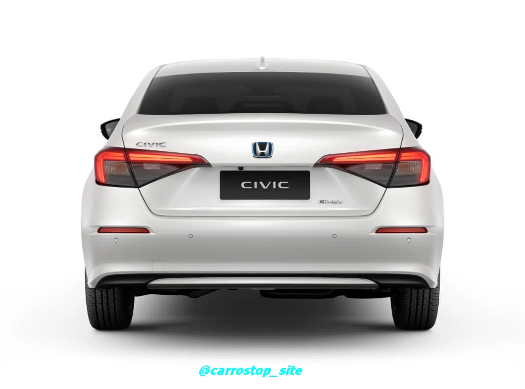 traseira-honda-civic-hibrido Honda Civic Híbrido 2024 - Eficiência é palavra para o novo Civic