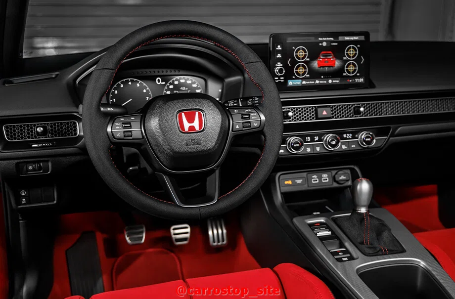 volante-honda-civic-type-r-2024 Conheça o novo Honda Civic Type R - Ficha Técnica e Fotos