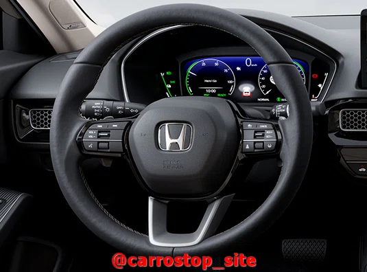 volante-novo-honda-civic Novo Honda Civic 2024 - Ficha Técnica e Mudanças